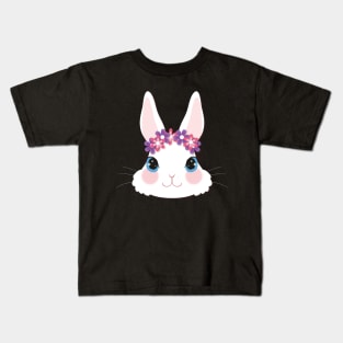 Bunny - Cute bunny Pink Design Kids T-Shirt